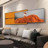 Tranh trang trí phòng ngủ khách sạn Tinh tế in trên Canvas Size: 150X60-150X50 cm P/N: AZ2-0142-KN-CANVAS-150X60-150X50